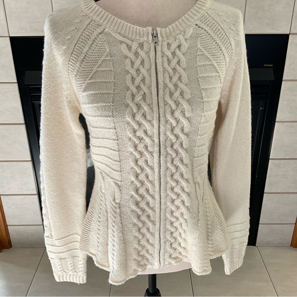 Anthropologie Sparrow Esteul Cable Knit Cardigan Sweater, Women’s Sz S - Picture 2 of 8